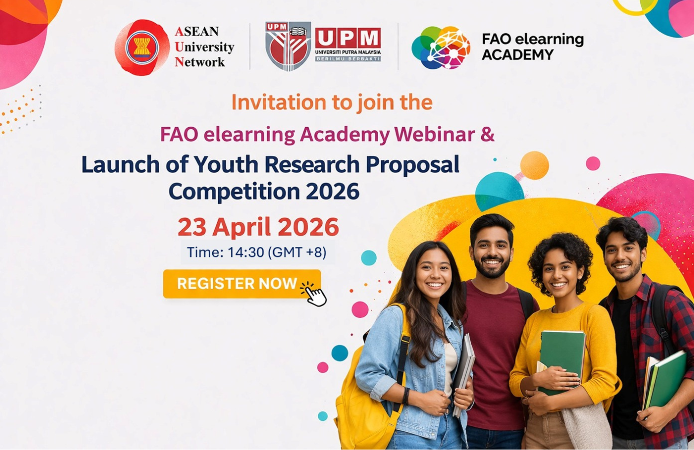 Launch of the FAO & AUN-Agriculture and Food Security (AUN-AFS) Research Proposal Competition for Youth 2026